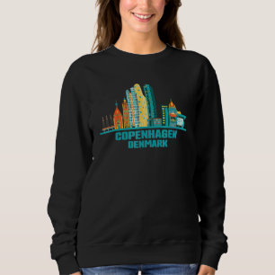Köpenhamn Danmark Skyline Dane Cityscape Danes Da T Shirt