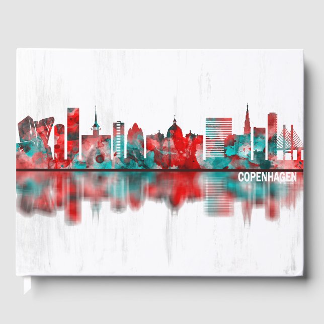 Köpenhamn Danmark Skyline Gästböcker (Framsida)