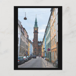Köpenhamn Danmark, stadshus Vykort