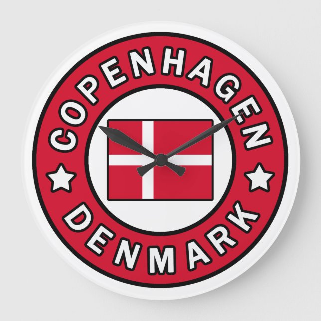 Köpenhamn Danmark Stor Klocka (Framsida)