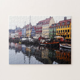 Köpenhamn, Danmark Travel Photography Pussel