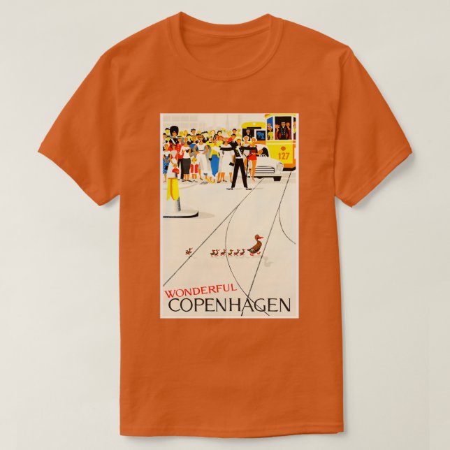 Köpenhamn Danmark Travel T Shirt (Design framsida)