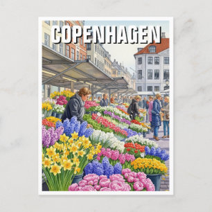 Köpenhamn Danmark Travel Vykort