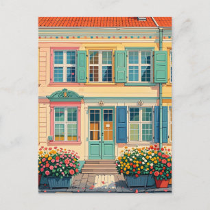 Köpenhamn Danmark, vintage pastel Vykort