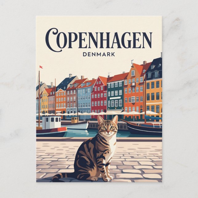 Köpenhamn Danmark Vykort (Framsida)