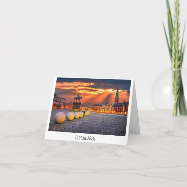 Köpenhamn, Danmark, vykort för resor (Framsida)