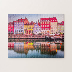 Köpenhamn, Danmark, vykort för resor Pussel