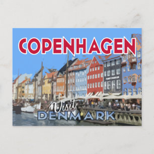Köpenhamn, Danmark, vykort från serie...