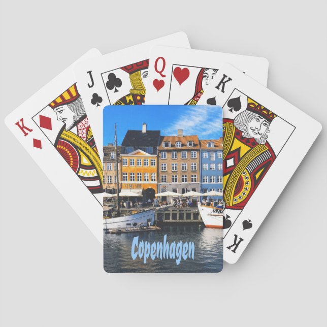 Köpenhamn Danmarks huvudstad Nyhavn Casinokort (Baksidan)