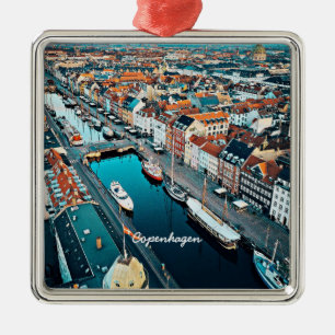 Köpenhamn, Danmarks scenvy Julgransprydnad Metall