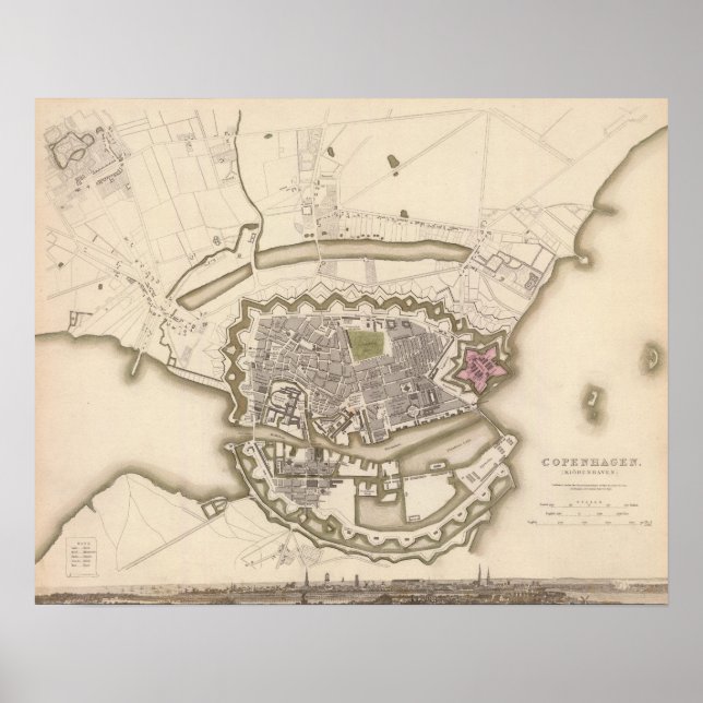 Köpenhamn, Kiobenhaven Poster (Framsidan)