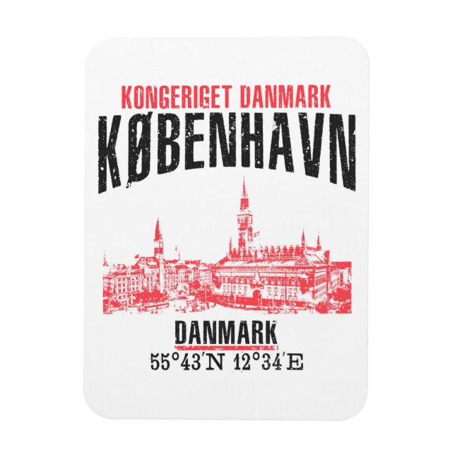 Köpenhamn Magnet (Vertikal)