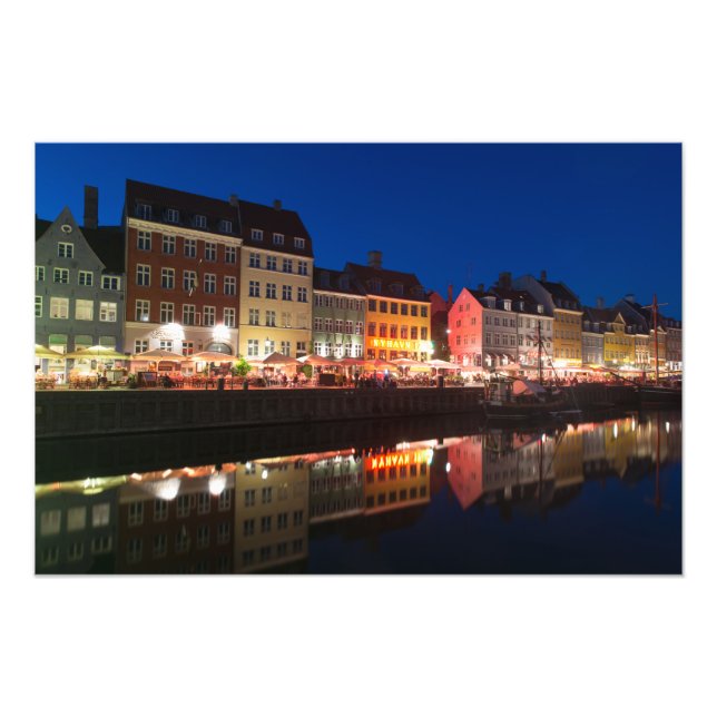 Köpenhamn Nyhavn Fototryck (Framsidan)