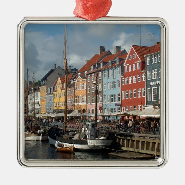 Köpenhamn Nyhavn Julgransprydnad Metall (Framsidan)