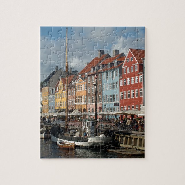 Köpenhamn Nyhavn Pussel (Vertikal)