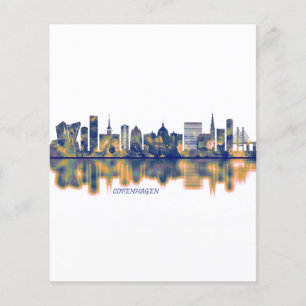 Köpenhamn Skyline Flygblad