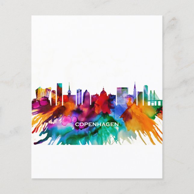 Köpenhamn Skyline Flygblad (Framsidan)