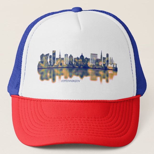 Köpenhamn Skyline Keps (Framsida)