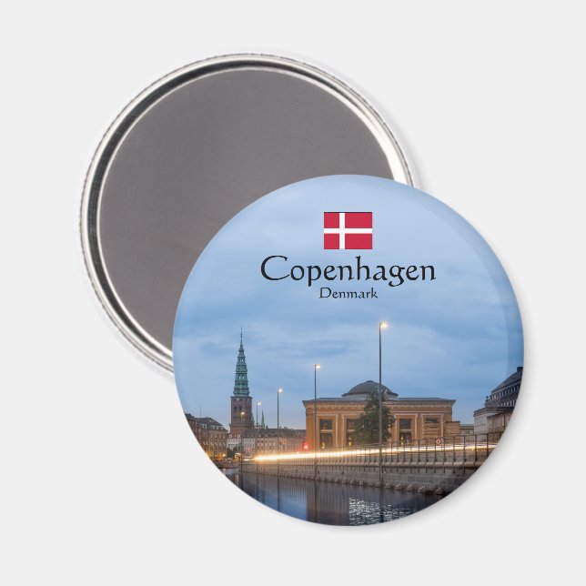 Köpenhamn Souvenir Magnet (Front/Back)