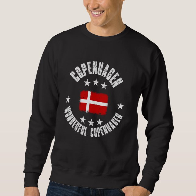 Köpenhamn Underbar Köpenhamn Danmark Lång Ärmad Tröja (Framsida)