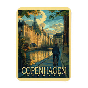 Köpenhamn Vintage resor Magnet