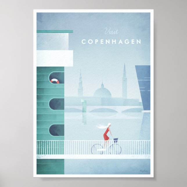 Köpenhamn Vintage resor Poster (Framsidan)