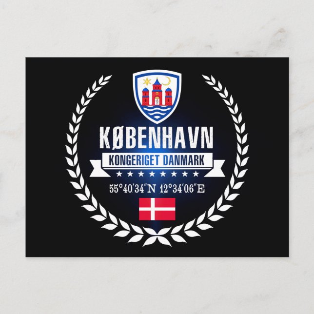 Köpenhamn Vykort (Framsida)