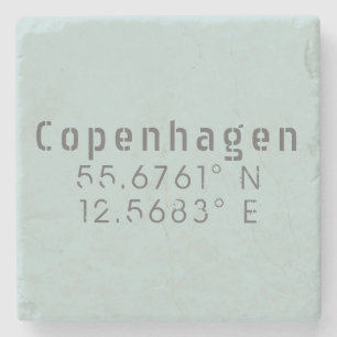 Köpenhamns Latitude Longitud Stenunderlägg