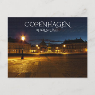 Köpenhamns Royal Square Vykort