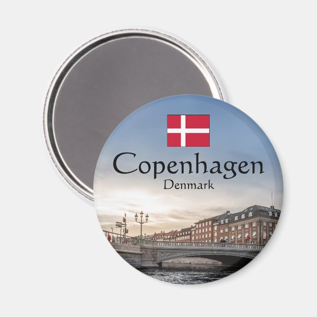 Köpenhamns souvenir magnet (Front/Back)
