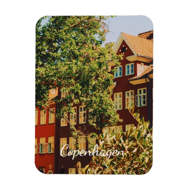 Köpenhamns stadsbild - Danmark Magnet (Vertikal)