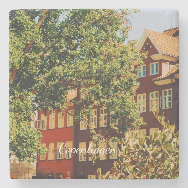 Köpenhamns stadsbild - Danmark Stenunderlägg (Framsidan)