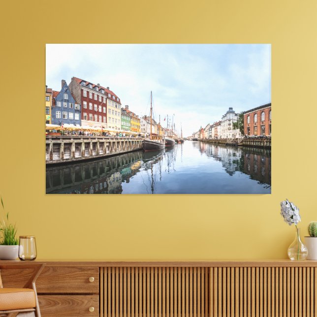KöpenhamnsDanmark Canvastryck (Insitu (Vardagsrum))