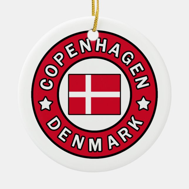 KöpenhamnsDanmark Julgransprydnad Keramik (Framsidan)