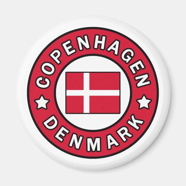 KöpenhamnsDanmark Magnet (Framsidan)