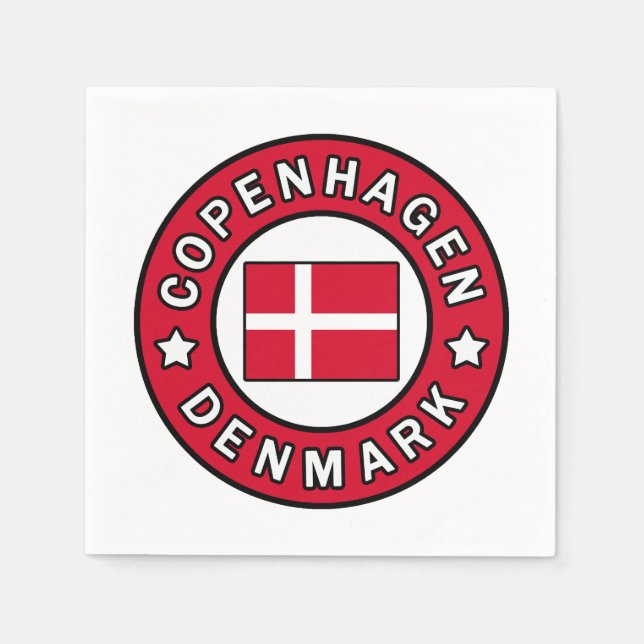 KöpenhamnsDanmark Pappersservett (Framsidan)