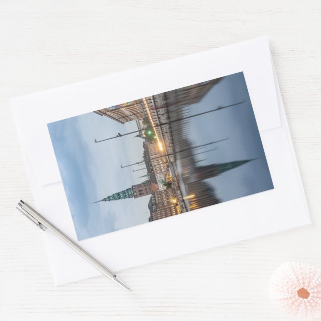 KöpenhamnsDanmark Rektangulärt Klistermärke (Kuvert)