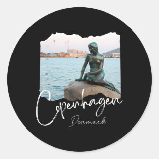 KöpenhamnsDanmark Runt Klistermärke