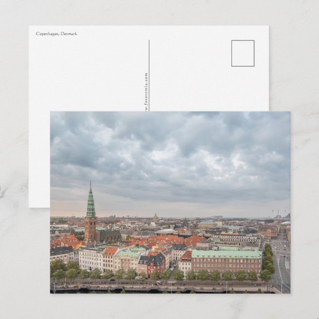 KöpenhamnsDanmark Vykort (Fram/baksida)