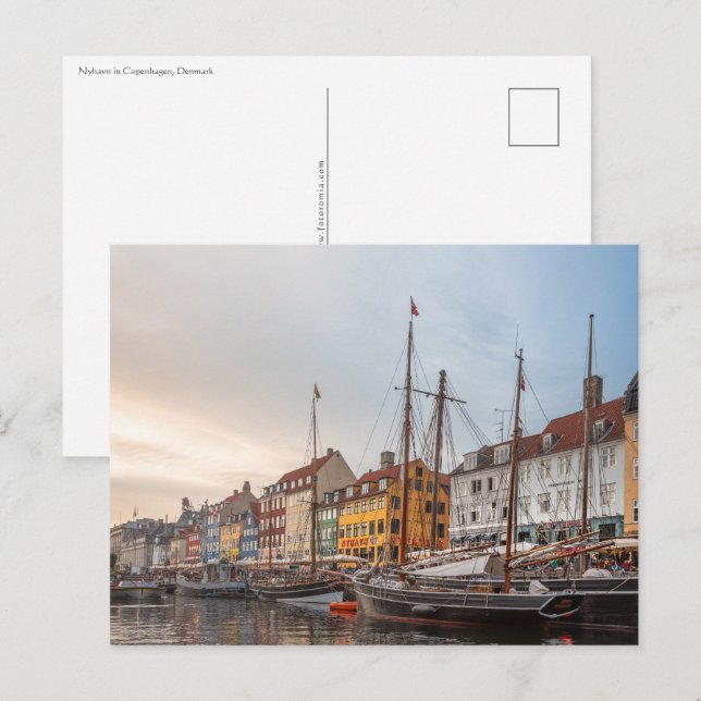 KöpenhamnsDanmark Vykort (Fram/baksida)