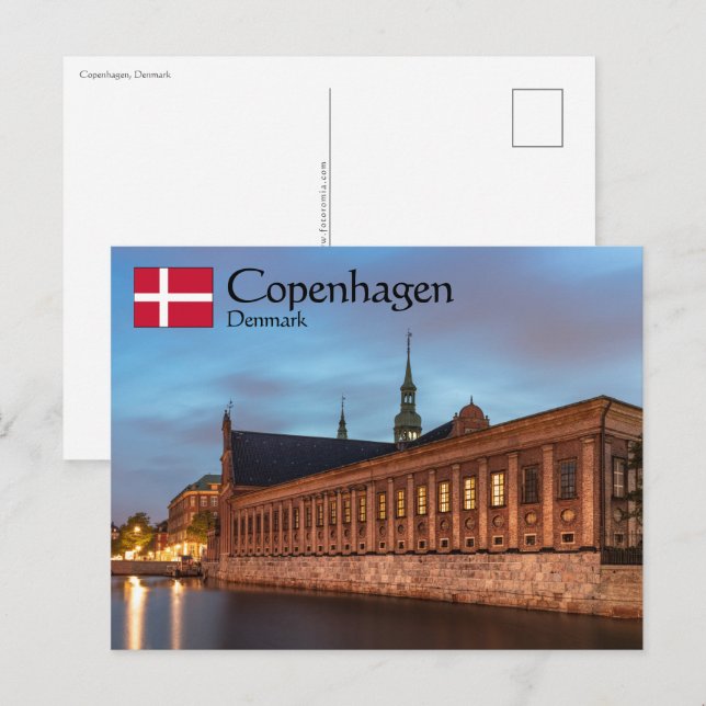 KöpenhamnsDanmark Vykort (Fram/baksida)
