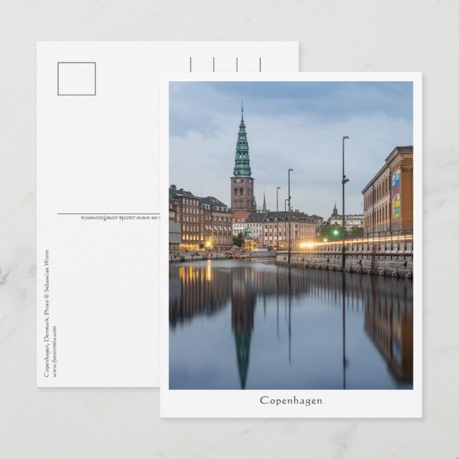 KöpenhamnsDanmark Vykort (Fram/baksida)
