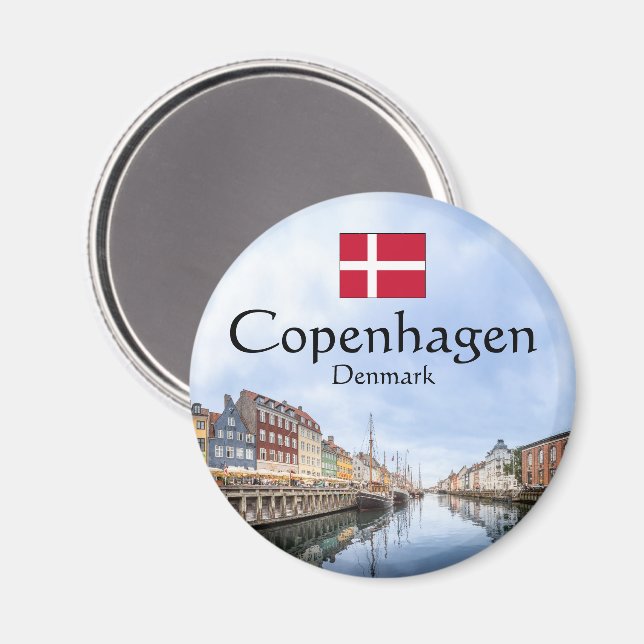 Köpenhamnssouvenir Magnet (Front/Back)