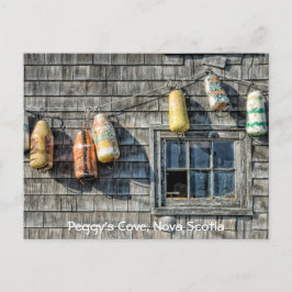 Köper på en mur, Peggy's Cove, Nova Scotia. Vykort