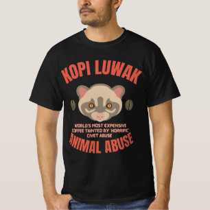 Kopi Luwak Animal Abus - Luwak-kaffe T Shirt