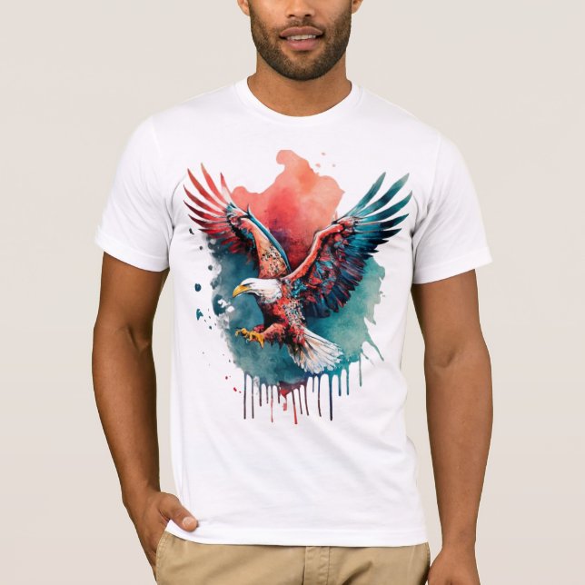 Kopia av Be Eagle, flygande, roligt T Shirt (Framsida)