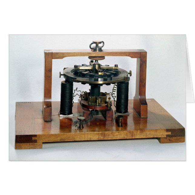 Kopia av det elektromagnetiska "macchinetta" hälsningskort (Framsidan Horizontal)