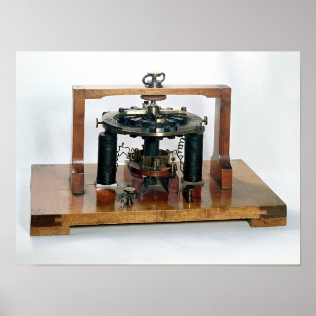 Kopia av det elektromagnetiska "macchinetta" poster (Framsidan)