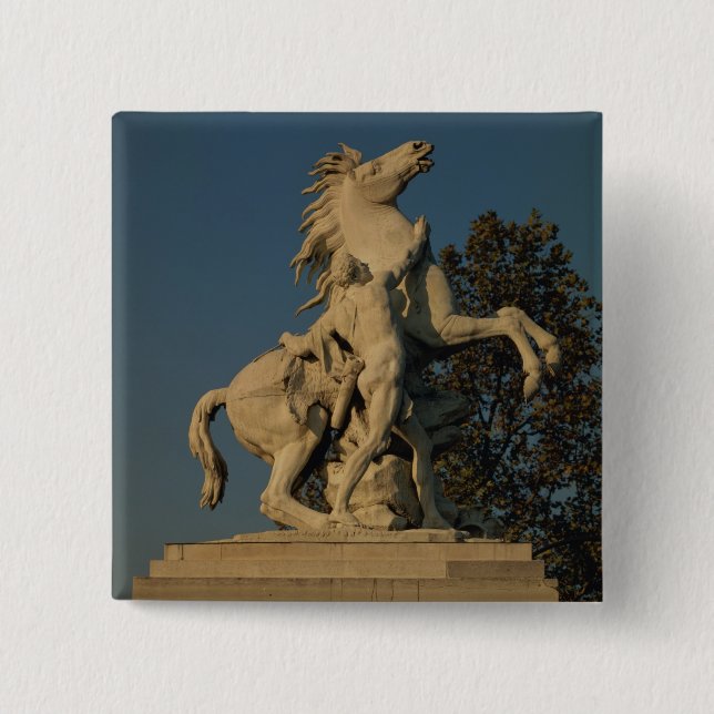 Kopia av en av de två "Marly häst originall Knapp (Framsida)