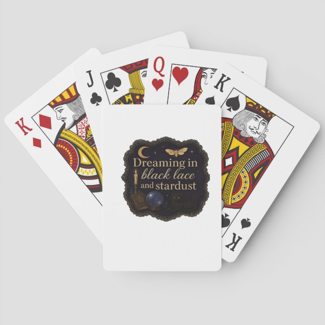 Kopia av fantasi Mystiska skogar, Måne Casinokort (Baksidan)